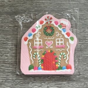 Pink Gingerbread House Napkins